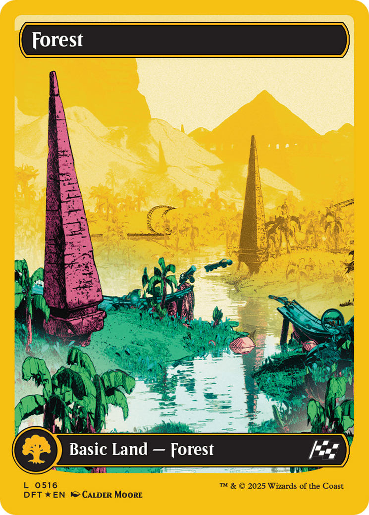 Forest (0516) (First-Place Foil) [Aetherdrift] | Good Games Cannington