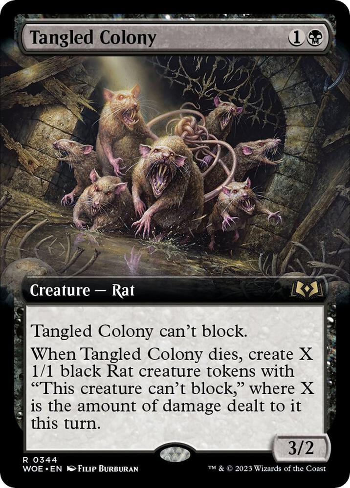 Tangled Colony Extended Art 344 (Wilds of Eldraine)  - Foil | Good Games Cannington