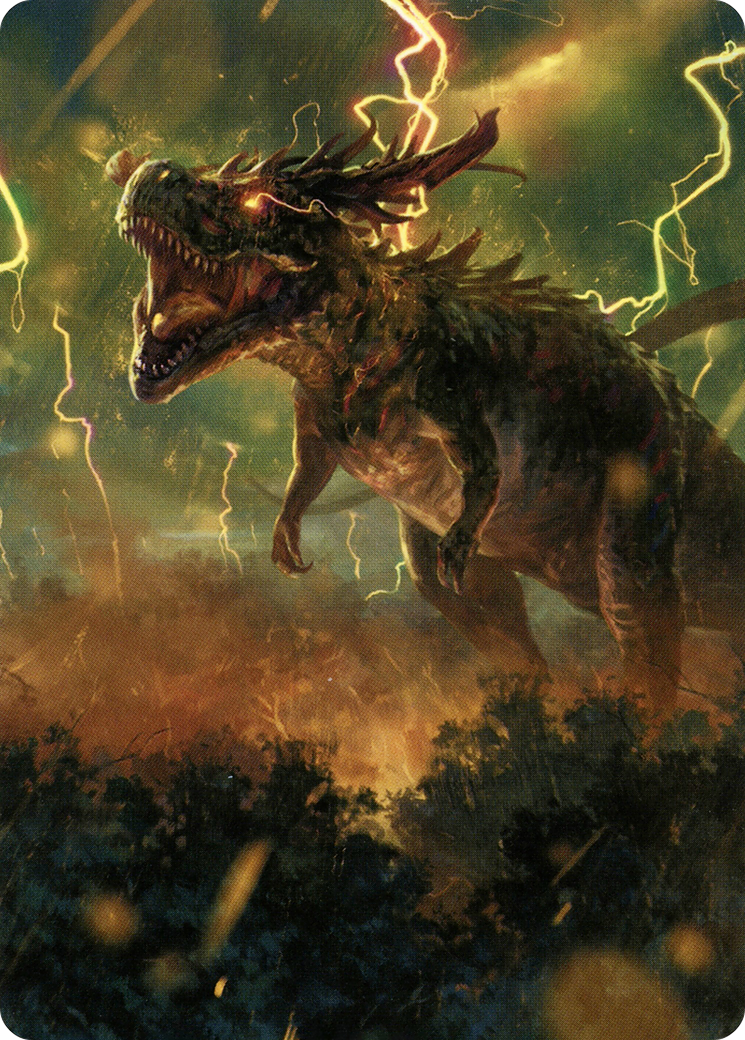 Thrasta, Tempest's Roar Art Card (42) [Modern Horizons 2 Art Series] | Good Games Cannington