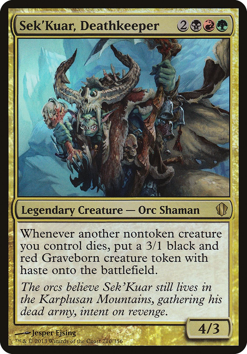 Sek'Kuar, Deathkeeper (Oversized) [Commander 2013 Oversized] | Good Games Cannington