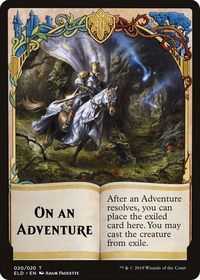 On An Adventure // Spirit Double-Sided Token [Challenger Decks 2020 Tokens] | Good Games Cannington