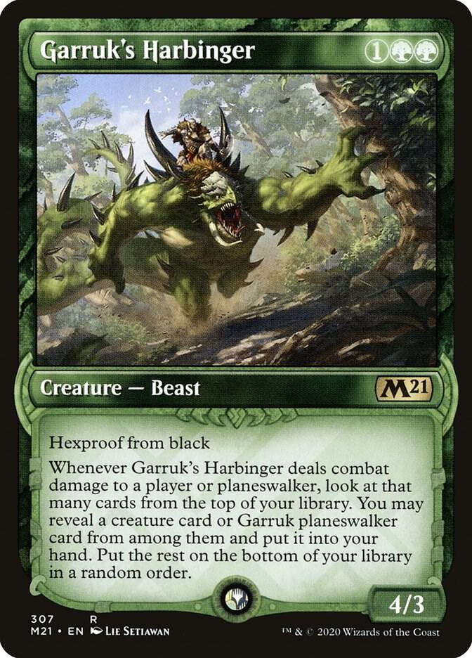 Garruk's Harbinger 307 (Core Set 2021)  - Showcase | Good Games Cannington