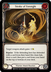 Stroke of Foresight (Blue) [U-WTR140] (Welcome to Rathe Unlimited)  Unlimited Rainbow Foil | Good Games Cannington