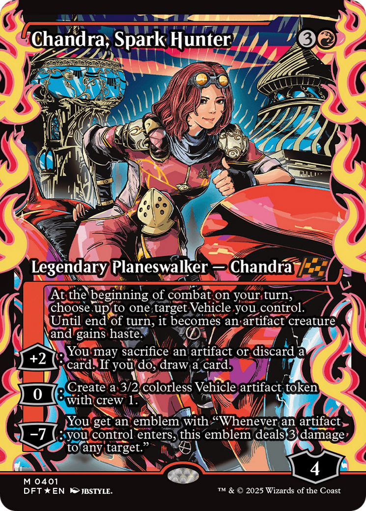 Chandra, Spark Hunter (Showcase) [Aetherdrift] | Good Games Cannington