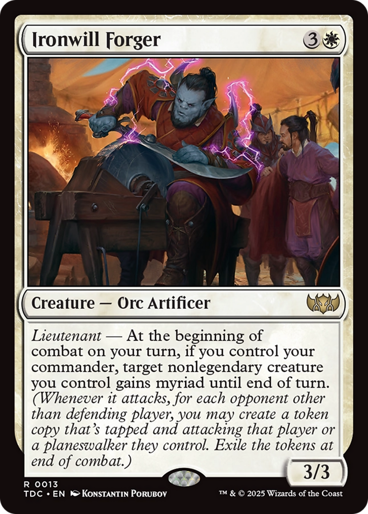 Ironwill Forger [Tarkir: Dragonstorm Commander] | Good Games Cannington