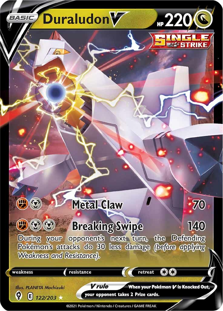 Duraludon V (122/203) [Sword & Shield: Evolving Skies] | Good Games Cannington