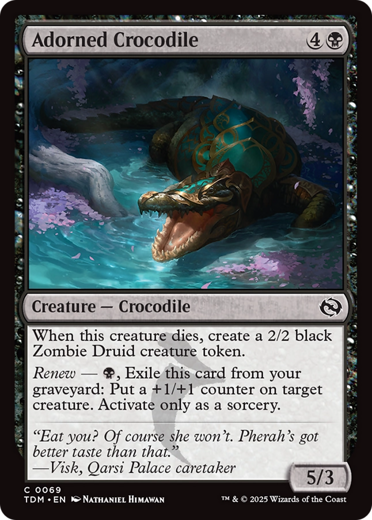 Adorned Crocodile [Tarkir: Dragonstorm] | Good Games Cannington