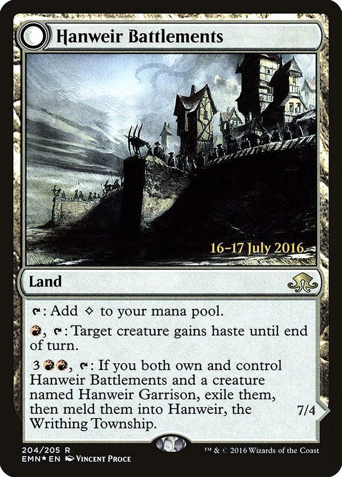 Hanweir Battlements [Eldritch Moon Prerelease Promos] | Good Games Cannington