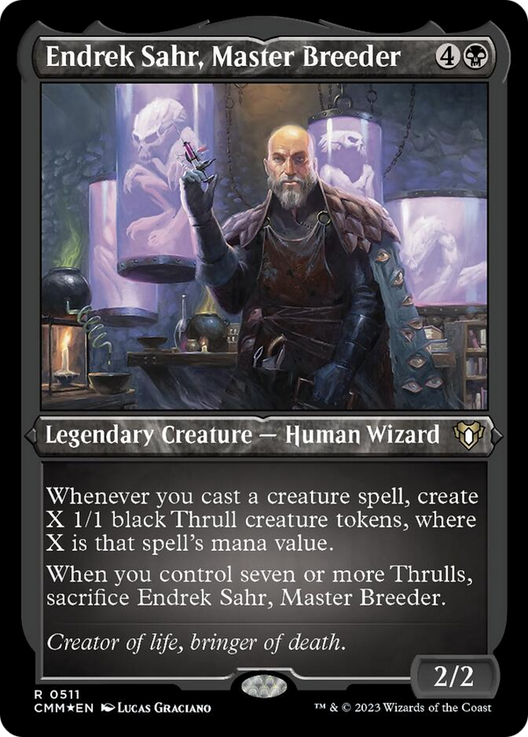 Endrek Sahr, Master Breeder (Foil Etched) [Commander Masters] | Good Games Cannington