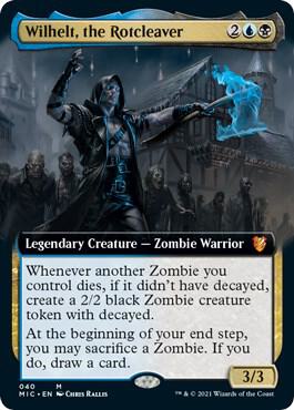 Wilhelt the Rotcleaver Extended Art 40 (Commander: Innistrad: Midnight Hunt)  | Good Games Cannington