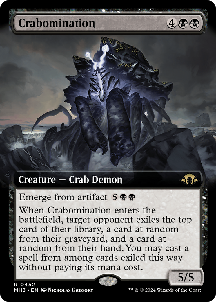 Crabomination (Extended Art) [Modern Horizons 3] | Good Games Cannington