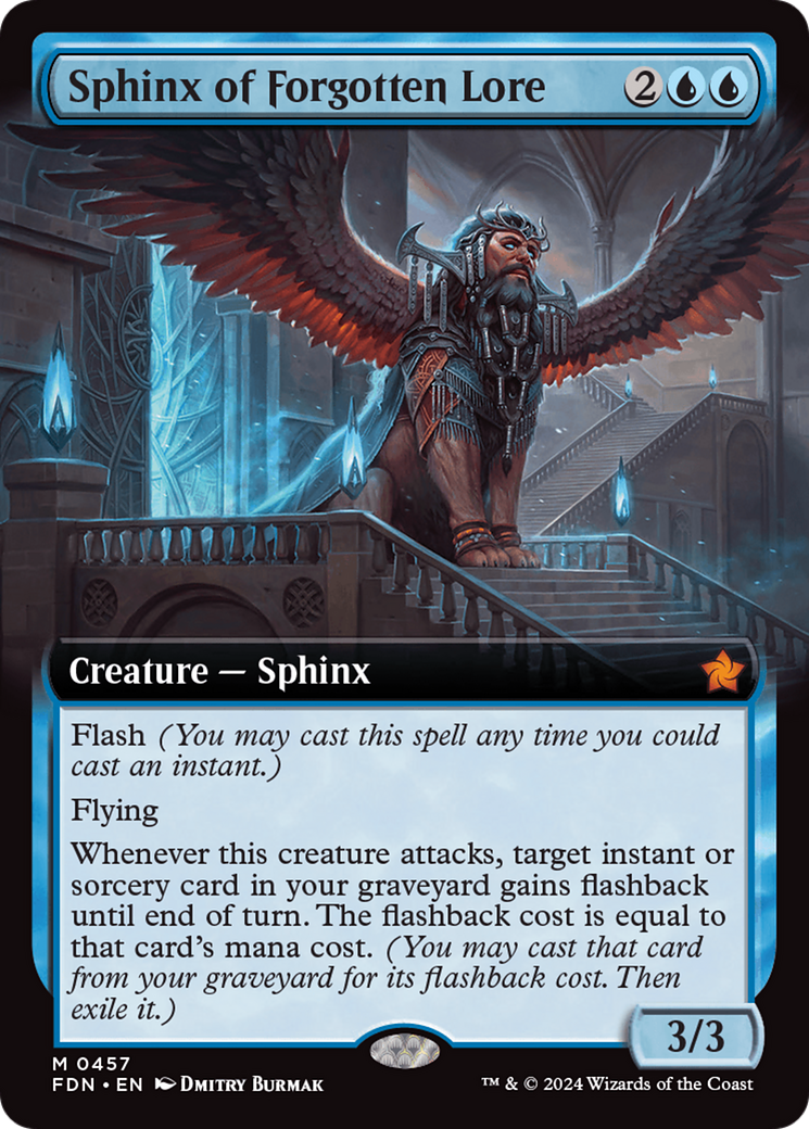 Sphinx of Forgotten Lore (Extended Art) [Foundations] | Good Games Cannington
