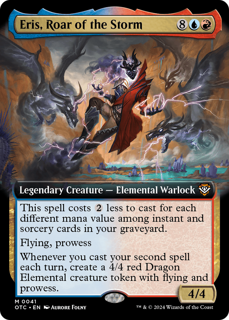 Eris, Roar of the Storm (Extended Art) [Outlaws of Thunder Junction Commander] | Good Games Cannington