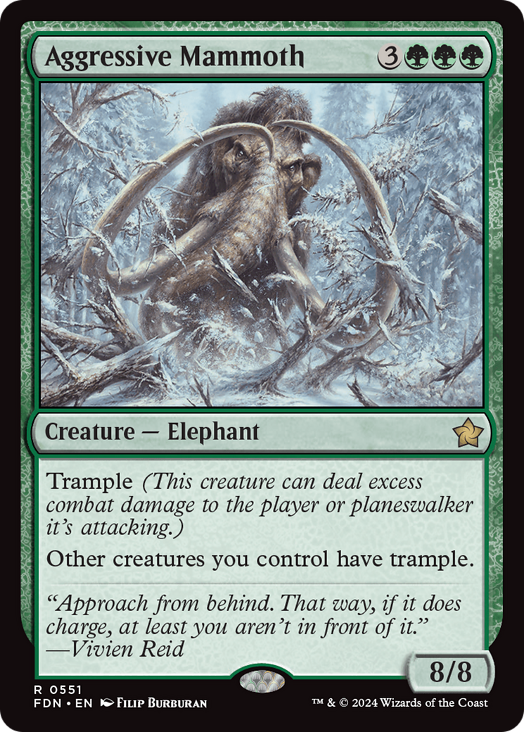 Aggressive Mammoth [Foundations] | Good Games Cannington