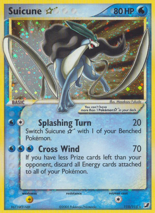 Suicune Star (115/115) [EX: Unseen Forces] | Good Games Cannington