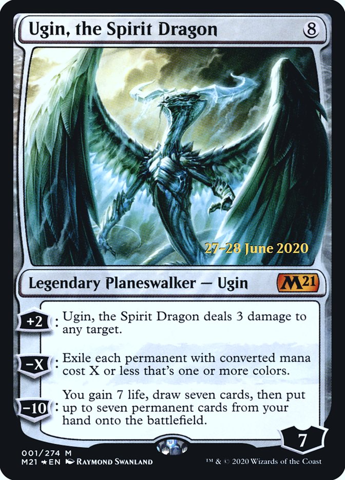 Ugin, the Spirit Dragon [Core Set 2021 Prerelease Promos] | Good Games Cannington