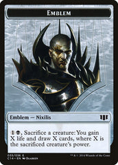 Ob Nixilis of the Black Oath Emblem // Zombie (016/036) Double-Sided Token [Commander 2014 Tokens] | Good Games Cannington