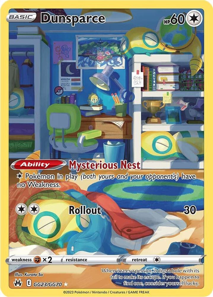 Dunsparce GG23/GG70 (Crown Zenith: Galarian Gallery)  - Holofoil | Good Games Cannington