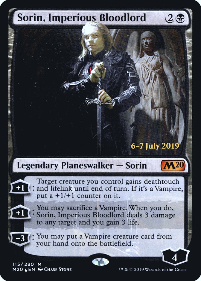 Sorin, Imperious Bloodlord [Core Set 2020 Prerelease Promos] | Good Games Cannington