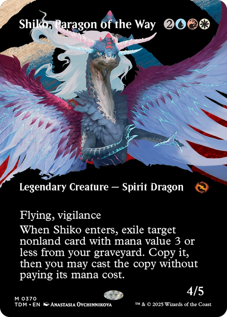 Shiko, Paragon of the Way (Borderless) [Tarkir: Dragonstorm] | Good Games Cannington