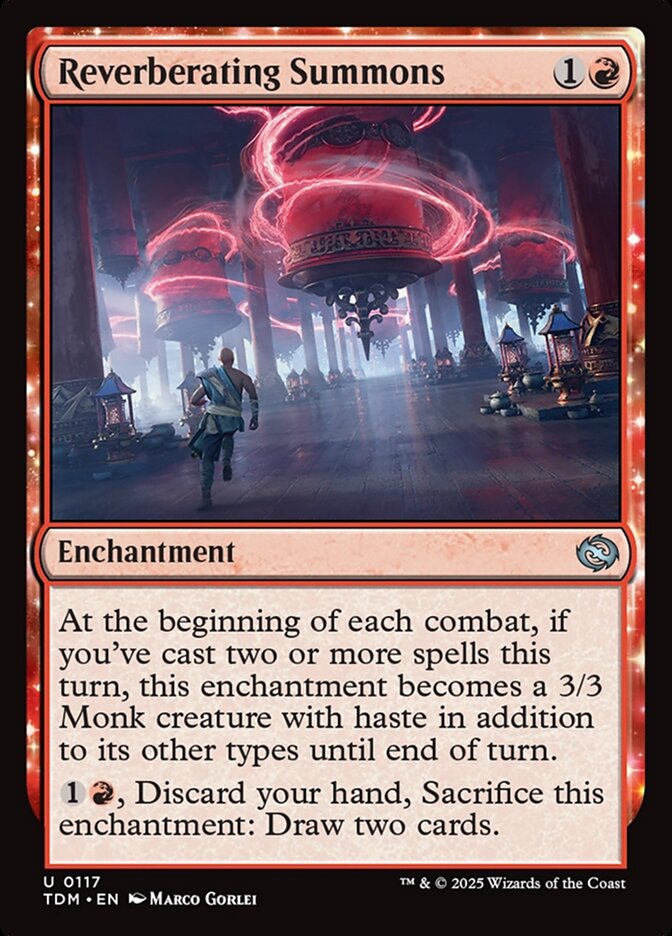 Reverberating Summons 117 (Tarkir: Dragonstorm)  - Foil | Good Games Cannington