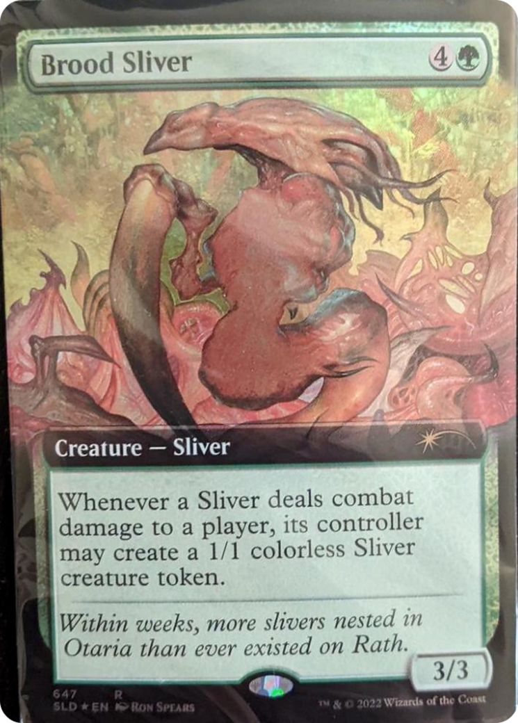 Brood Sliver (Extended Art) [Secret Lair Drop Promos] | Good Games Cannington