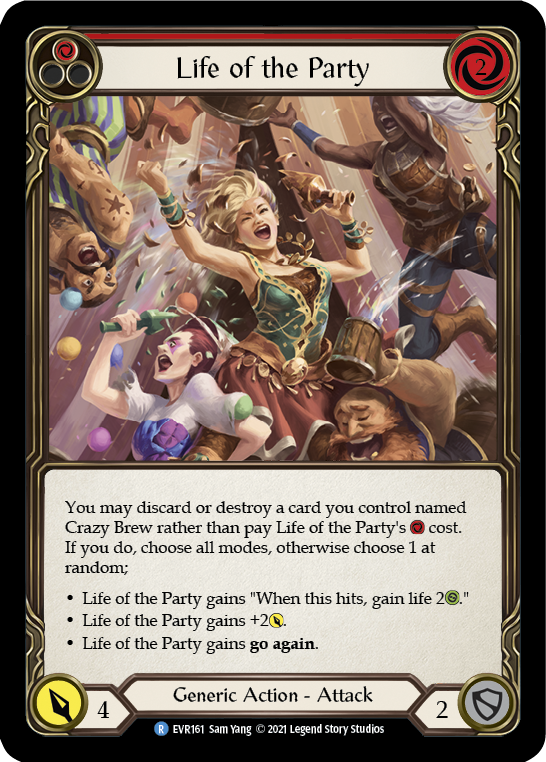 Life of the Party (Red) [EVR161] (Everfest)  1st Edition Normal | Good Games Cannington