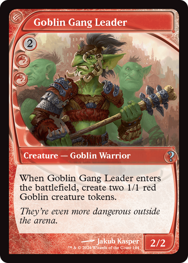 Goblin Gang Leader (Future Sight) [Mystery Booster 2] | Good Games Cannington