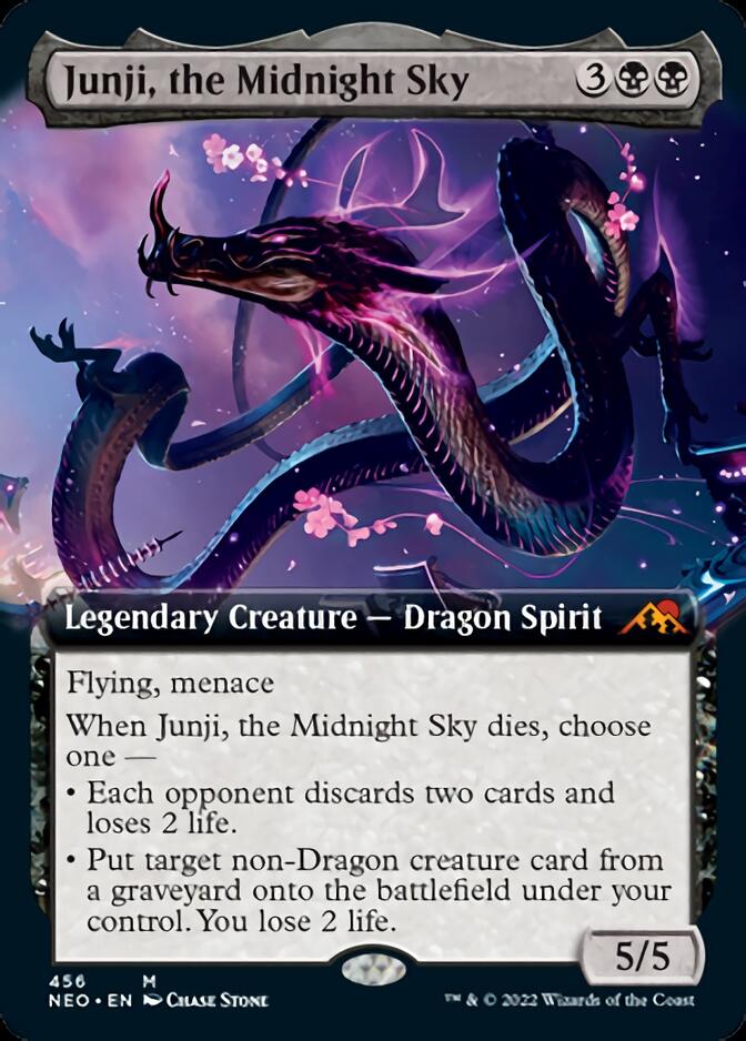 Junji, the Midnight Sky (Extended Art) [Kamigawa: Neon Dynasty] | Good Games Cannington