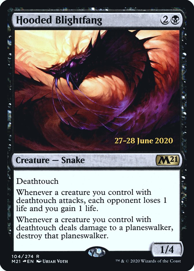 Hooded Blightfang [Core Set 2021 Prerelease Promos] | Good Games Cannington
