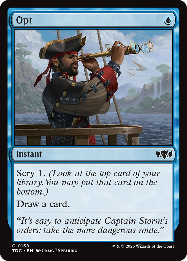 Opt [Tarkir: Dragonstorm Commander] | Good Games Cannington