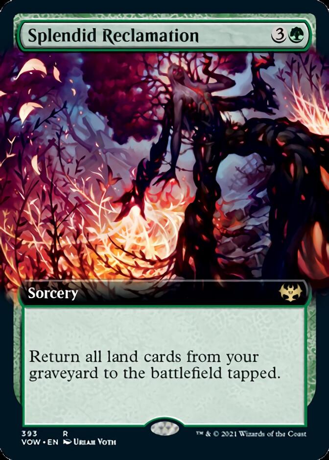 Splendid Reclamation (Extended Art) [Innistrad: Crimson Vow] | Good Games Cannington