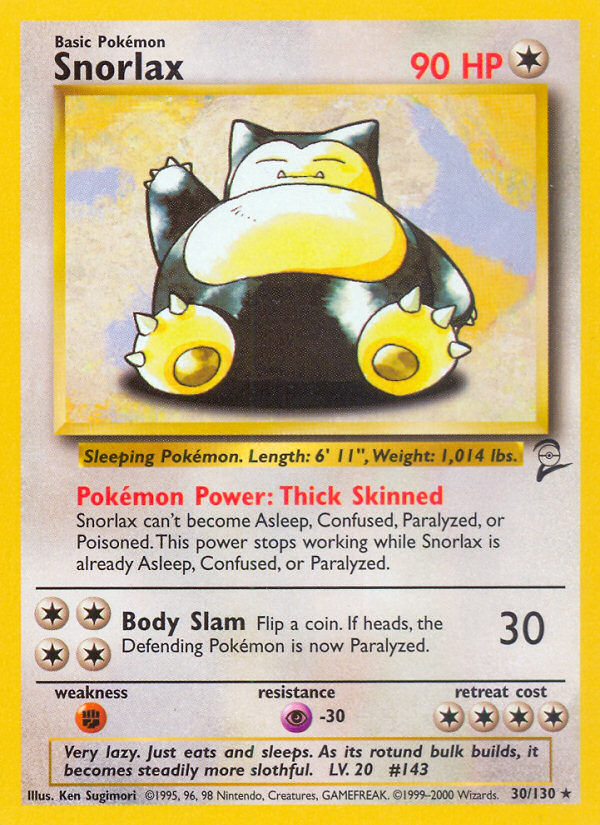 Snorlax (30/130) [Base Set 2] | Good Games Cannington