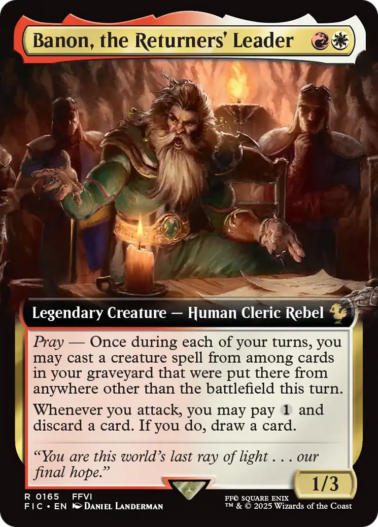 Banon, the Returners' Leader (Extended Art) [FINAL FANTASY Commander] | Good Games Cannington