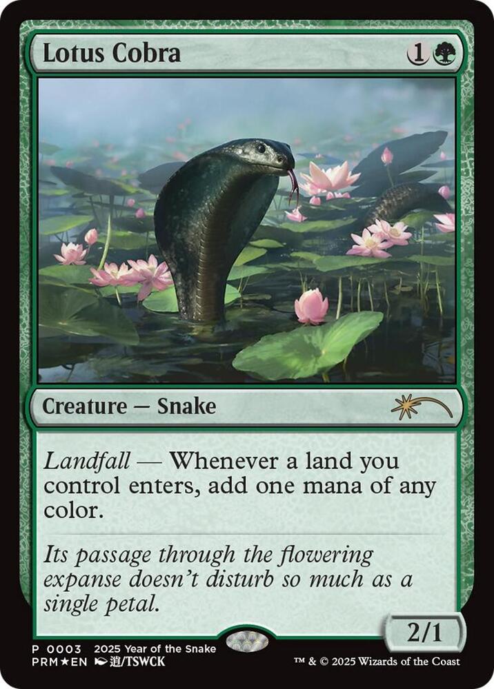 Lotus Cobra Year of the Snake 2025 3/5 (Standard Showdown Promos)  - Foil | Good Games Cannington