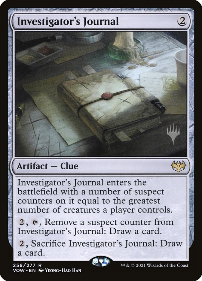 Investigator's Journal (Promo Pack) [Innistrad: Crimson Vow Promos] | Good Games Cannington