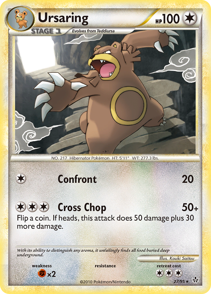 Ursaring (27/95) [HeartGold & SoulSilver: Unleashed] | Good Games Cannington