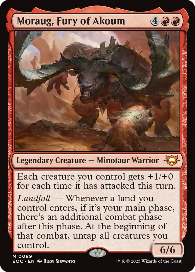Moraug, Fury of Akoum [Edge of Eternities Commander] | Good Games Cannington