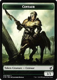 Centaur // Egg Double-Sided Token [Commander 2019 Tokens] | Good Games Cannington