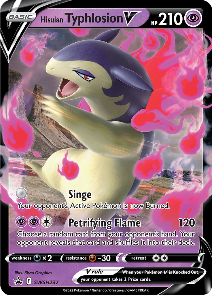 Hisuian Typhlosion V (SWSH237) [Sword & Shield: Black Star Promos] | Good Games Cannington