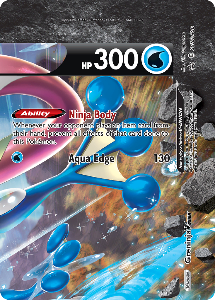 Greninja V-Union (SWSH156) [Sword & Shield: Black Star Promos] | Good Games Cannington