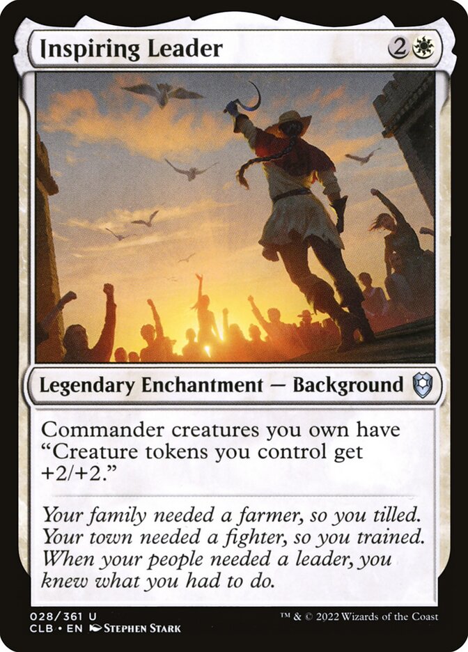Inspiring Leader 28 (Commander Legends: Battle for Baldur's Gate)  - Foil | Good Games Cannington