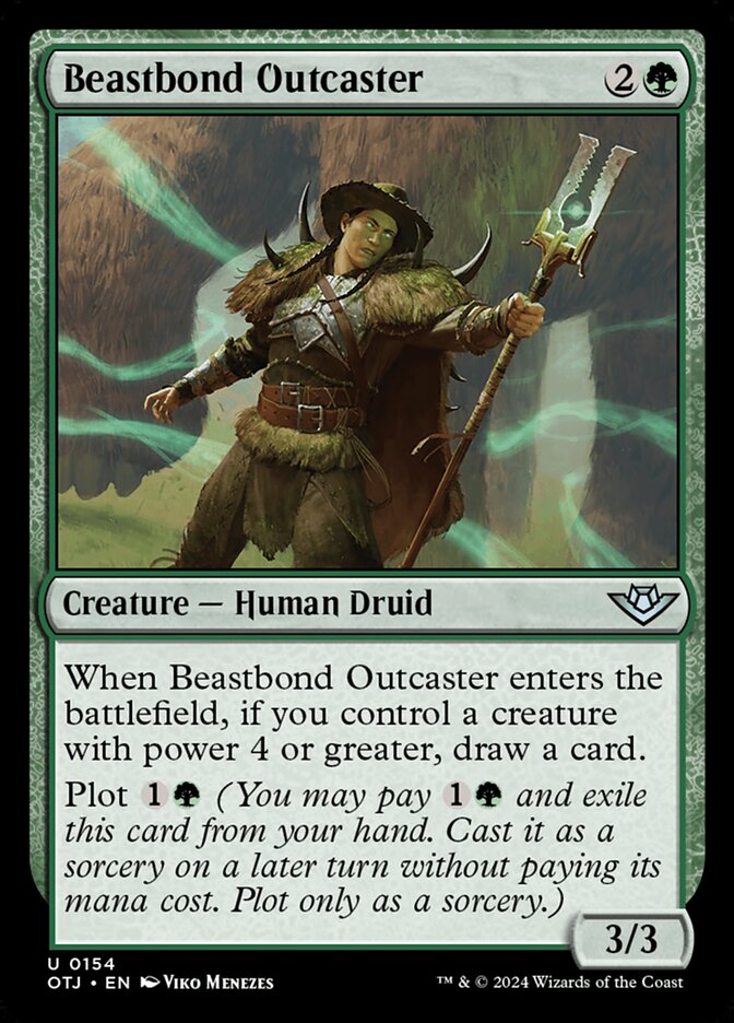 Beastbond Outcaster 154 (Outlaws of Thunder Junction)  - Foil | Good Games Cannington
