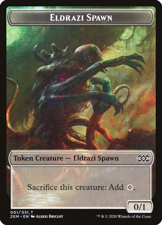 Eldrazi Spawn Token [Double Masters Tokens] | Good Games Cannington