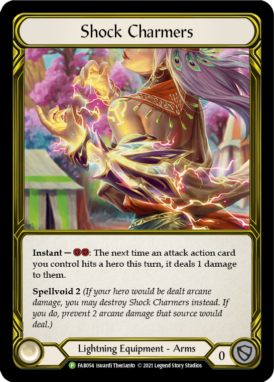 Shock Charmers (Golden) [FAB054] (Promo)  Cold Foil | Good Games Cannington