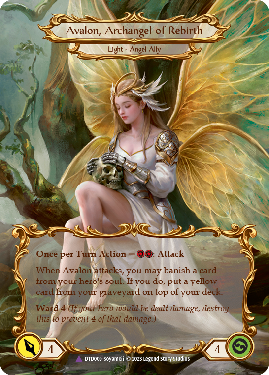 Figment of Rebirth // Avalon, Archangel of Rebirth (Marvel) [DTD009] (Dusk Till Dawn)  Cold Foil | Good Games Cannington