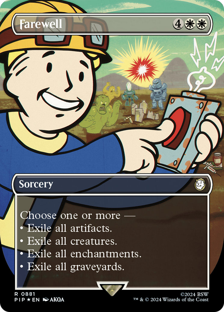 Farewell (Borderless) (Surge Foil) [Fallout] | Good Games Cannington