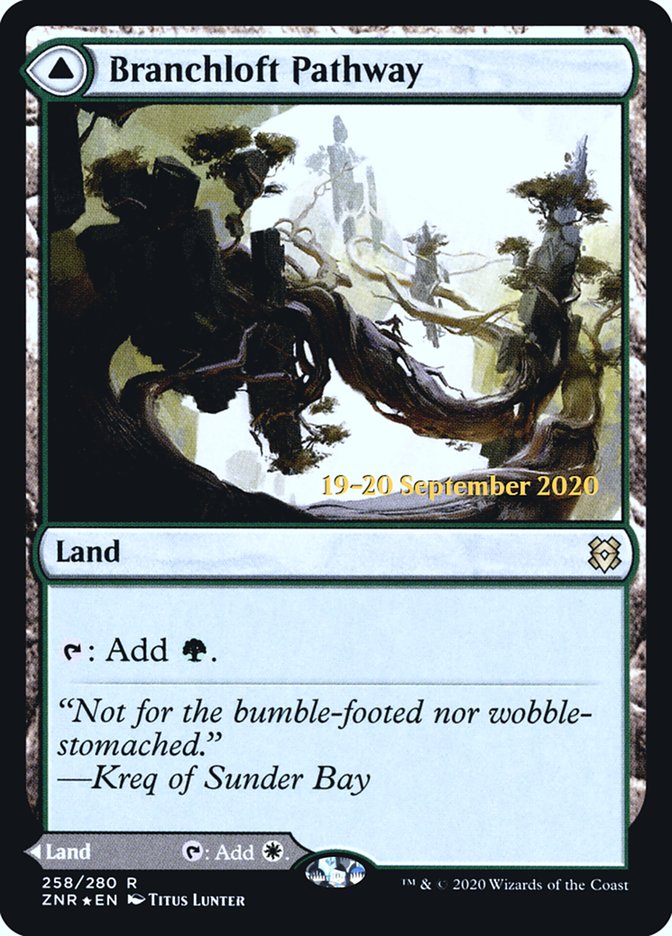 Branchloft Pathway // Boulderloft Pathway [Zendikar Rising Prerelease Promos] | Good Games Cannington