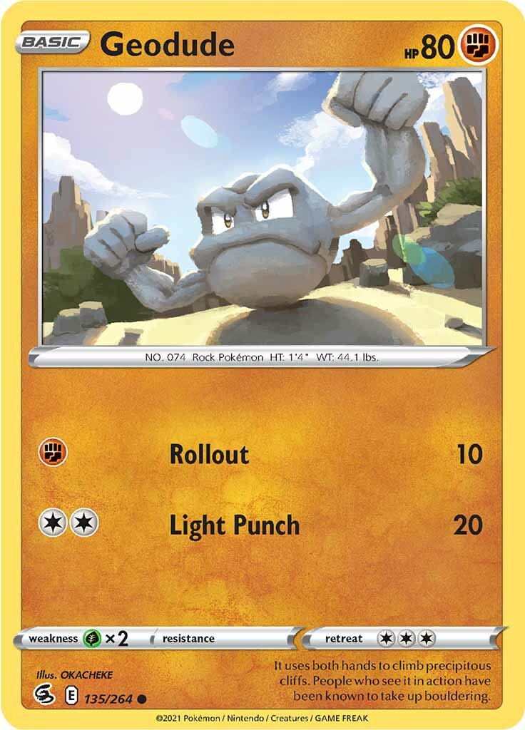 Geodude (135/264) [Sword & Shield: Fusion Strike] | Good Games Cannington
