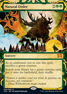 Natural Order (Foil Etched) [Strixhaven: School of Mages Mystical Archive] | Good Games Cannington